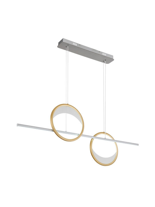 Globo Lighting Κρεμαστό Φωτιστικό Ασημί