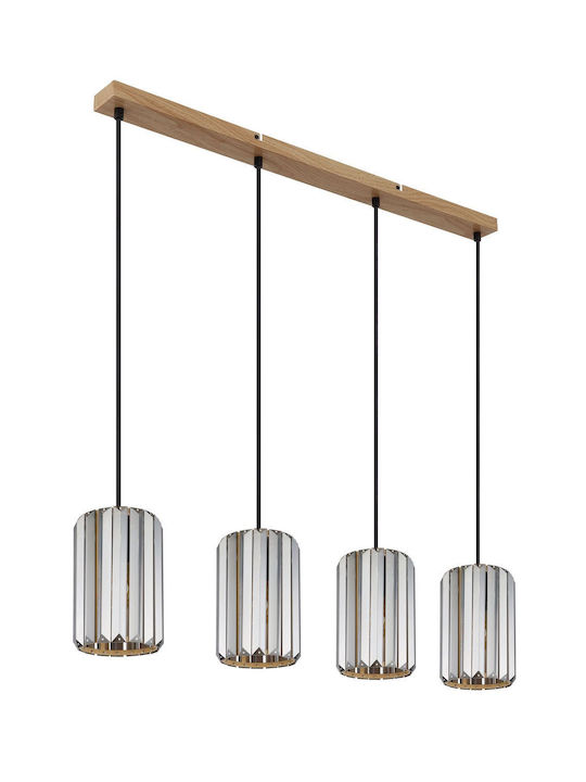 Globo Lighting Κρεμαστό Φωτιστικό Ασημί