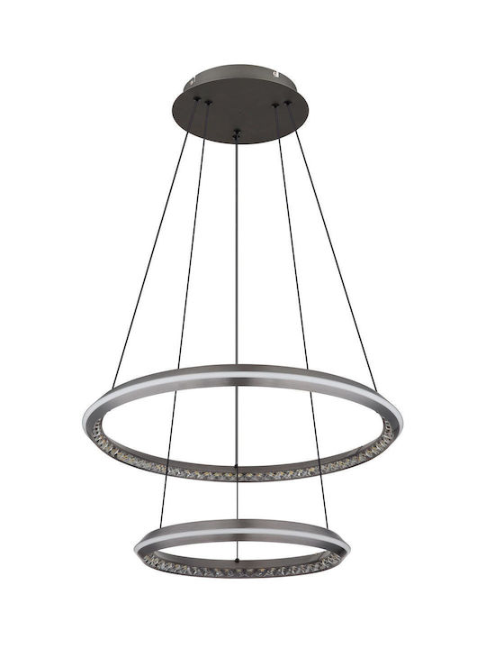 Globo Lighting Κρεμαστό Φωτιστικό Γκρι