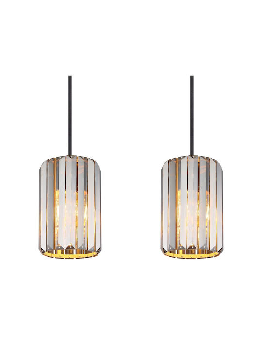 Globo Lighting Κρεμαστό Φωτιστικό Ασημί