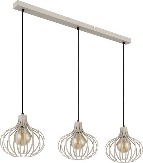 Globo Lighting Beige Ceiling Light with E27 Socket 25x150cm