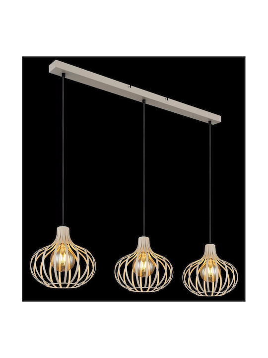 Globo Lighting Κρεμαστό Φωτιστικό Μπεζ
