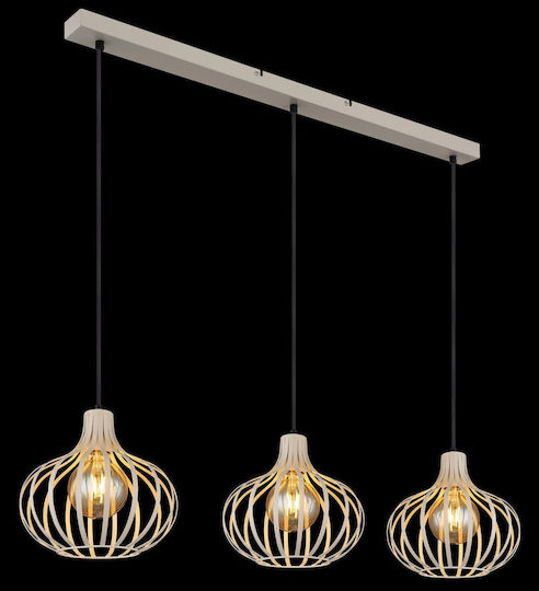 Globo Lighting Beige Ceiling Light with E27 Socket 25x150cm