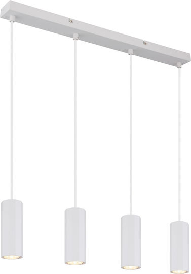 Globo Lighting Ceiling Light White for 4 GU10 Bulbs 6x120cm