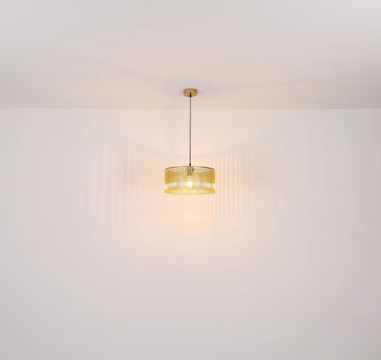 Globo Lighting Κρεμαστό Φωτιστικό Μελί με Ντουί E27 35x35x135εκ.