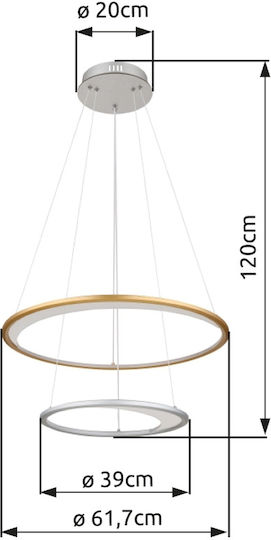 Globo Lighting Hängelampe Silber