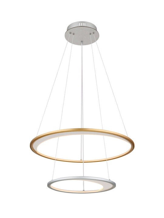 Globo Lighting Κρεμαστό Φωτιστικό Ασημί