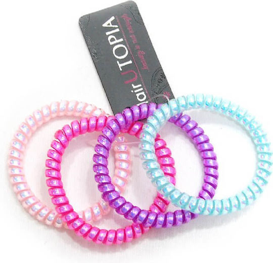 Hair Utopia Set Spiral Hair Scrunchies 4 Pieces Random Selection