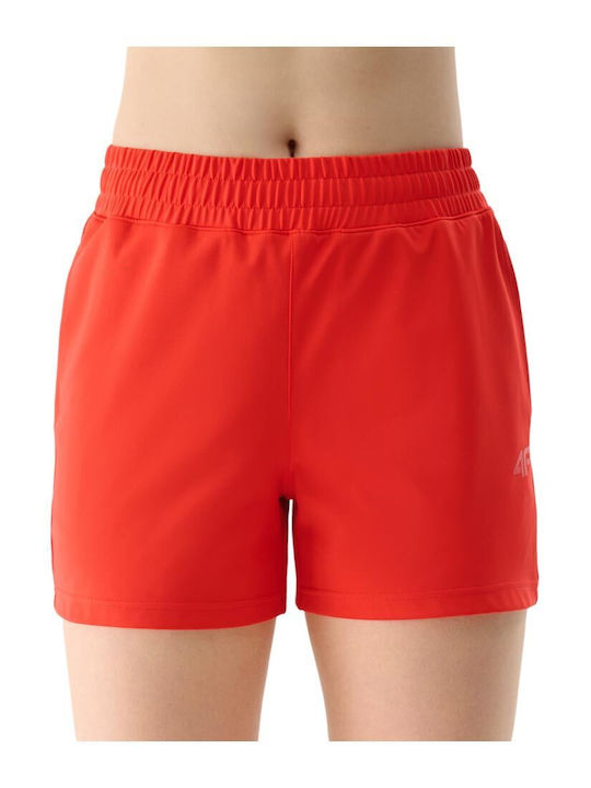 Functional Women's High-waisted Shorts Red