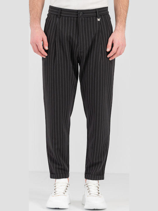 Hose Elastisch in Lockere Passform Black