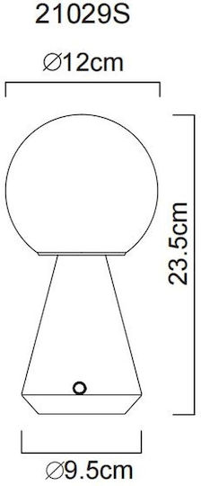 Globo Lighting Decorative LED Light Warm to Cool White 12x12x23.5 cm