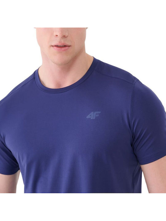 Functional Αθλητικό T-shirt Navy Μπλε