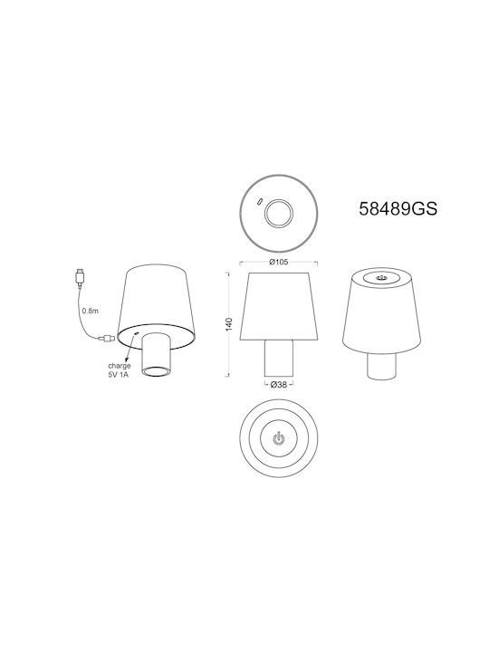 Globo Lighting Lustră Decorativă Negru