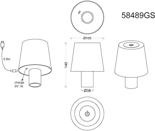 Globo Lighting Διακοσμητικό Φωτιστικό LED RGB