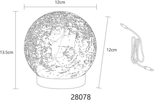 Globo Lighting Dekorative Lampe Silber