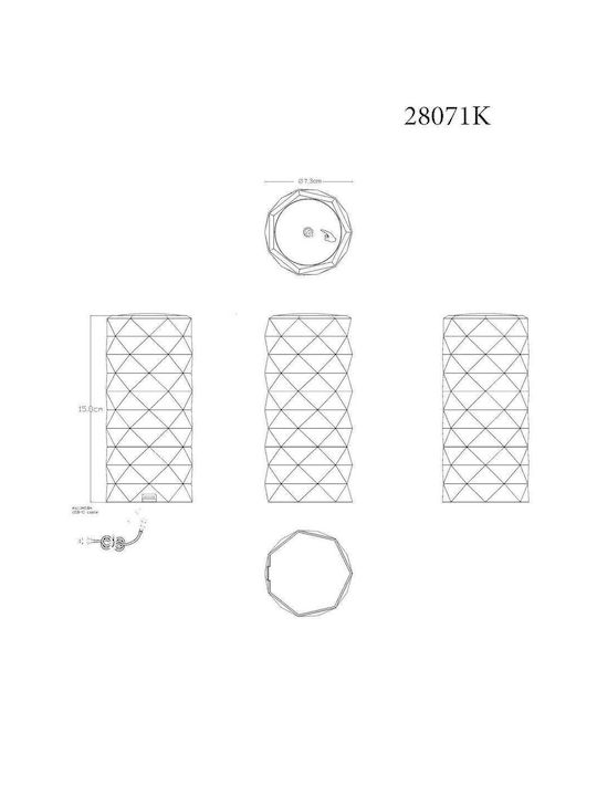 Globo Lighting Lustră Decorativă Argintiu
