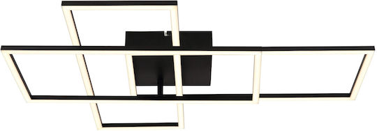 Globo Lighting Gabriel Πλαφονιέρα Οροφής 74εκ. Μαύρη