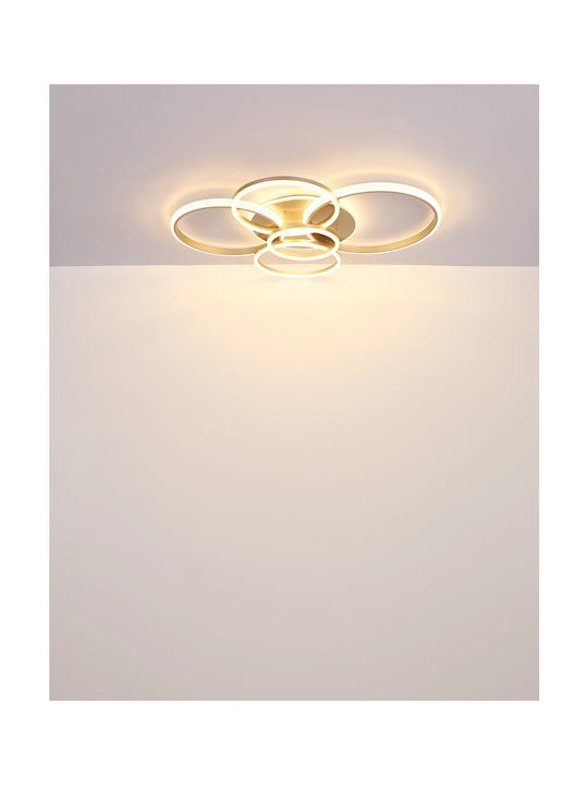 Globo Lighting Πλαφονιέρα Οροφής Διάφανη με Ενσωματωμένο LED
