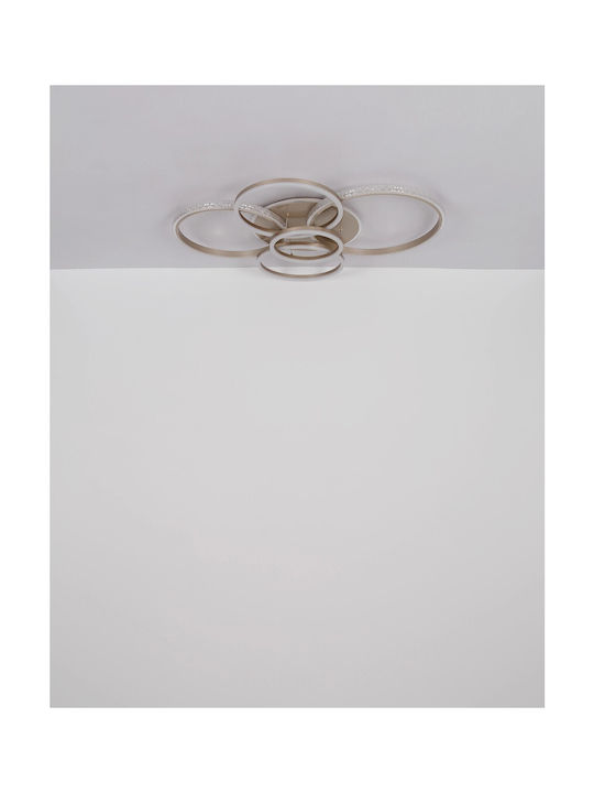 Globo Lighting Πλαφονιέρα Οροφής Διάφανη με Ενσωματωμένο LED