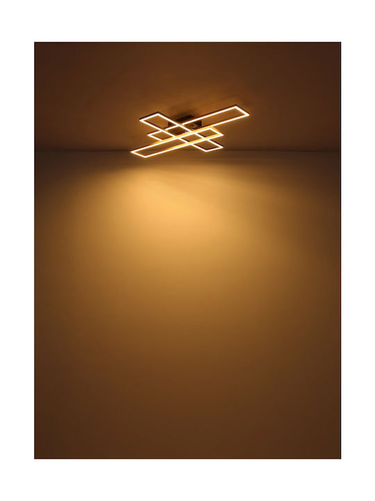 Globo Lighting Πλαφονιέρα Οροφής Μαύρη με Ενσωματωμένο LED