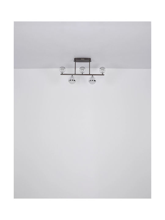 Globo Lighting Ceiling Mount Light 65cm Transparent with Integrated LED and Remote Control