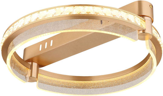 Globo Lighting Πλαφονιέρα Οροφής 40εκ. Διάφανη