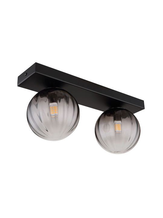 Globo Lighting Таванно Осветително Тяло 35см Черно с Цокъл G9