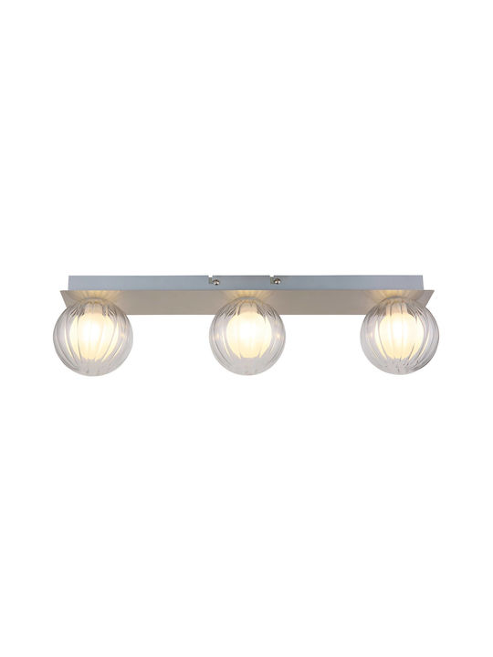 Globo Lighting Πλαφονιέρα Οροφής Διάφανη