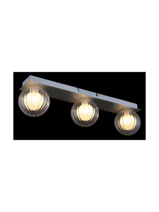 Globo Lighting Πλαφονιέρα Οροφής Διάφανη