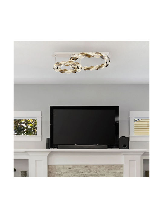 Globo Lighting Πλαφονιέρα Οροφής Διάφανη