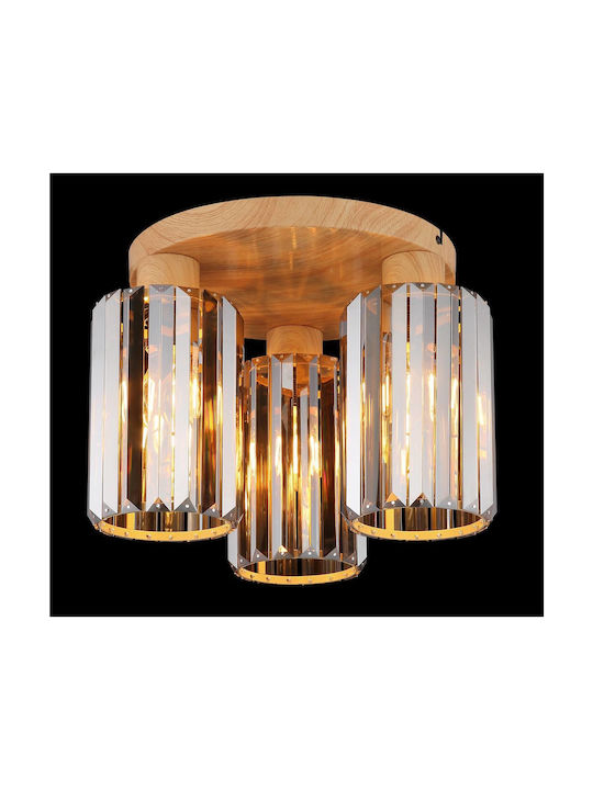 Globo Lighting Πλαφονιέρα Οροφής Μπεζ