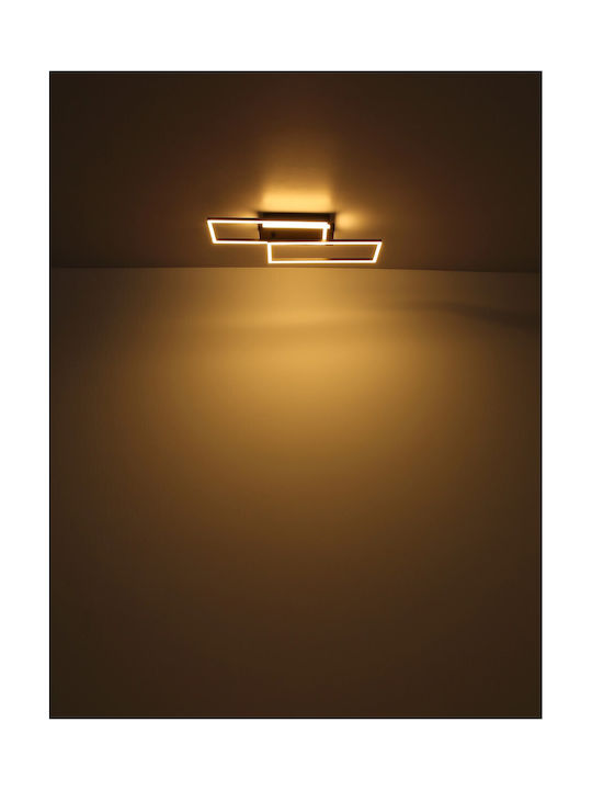 Globo Lighting Πλαφονιέρα Οροφής Μαύρη με Ενσωματωμένο LED