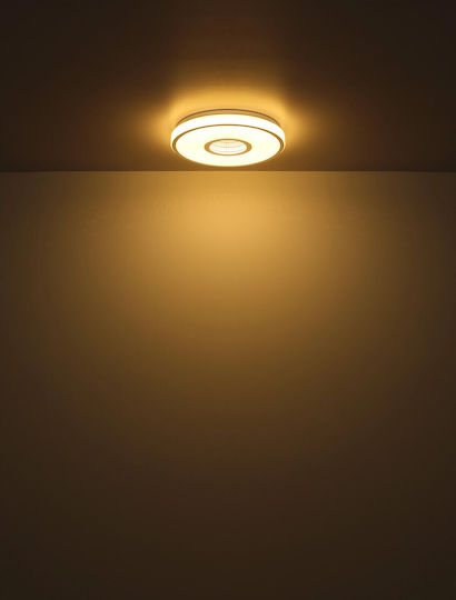Globo Lighting Πλαφονιέρα Οροφής Λευκή με Ενσωματωμένο LED