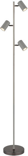 Globo Lighting Robby Флоресцентна Лампа Височина 154см Сива Globo Lighting Robby Флоресцентна Лампа Височина 154см Сива