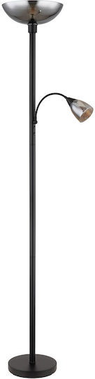 Globo Lighting Floor Lamp H178xL30cm with Lamp Bulb Base E27 Black