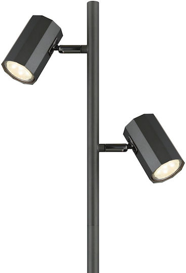Globo Lighting Floor Lamp with Socket for Bulb GU10 Gray
