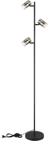 Globo Lighting Floor Lamp H154xL23cm with Lamp Bulb Base for GU10 Transparent