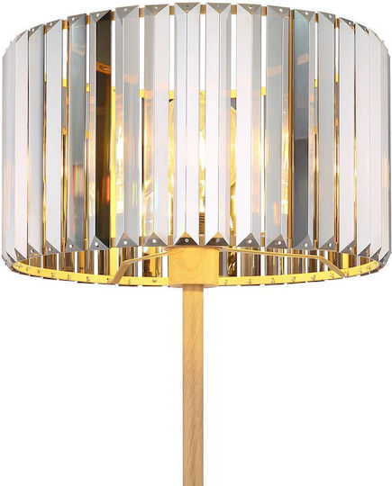 Globo Lighting Floor Lamp Height 150cm with Lamp Bulb Base E27 Beige