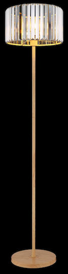 Globo Lighting Floor Lamp Height 150cm with Lamp Bulb Base E27 Beige