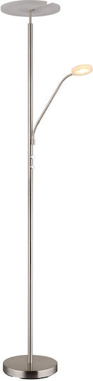 Globo Lighting LED Floor Lamp with Warm White Light Silver