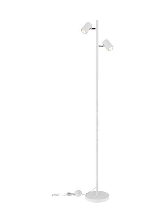 Globo Lighting Φωτιστικό Δαπέδου με Ντουί για Λαμπτήρα GU10 Λευκό