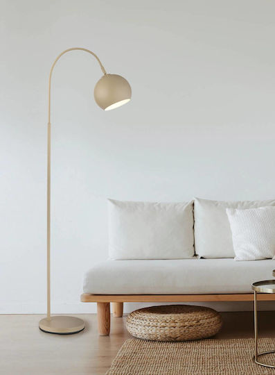 Globo Lighting Floor Lamp H150xL58cm with E27 Bulb Socket Beige