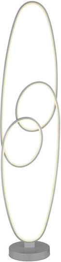 Globo Lighting LED Φωτιστικό Δαπέδου Ασημί