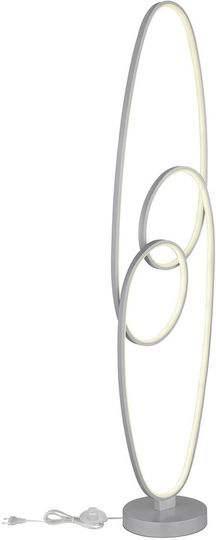 Globo Lighting LED Φωτιστικό Δαπέδου Ασημί