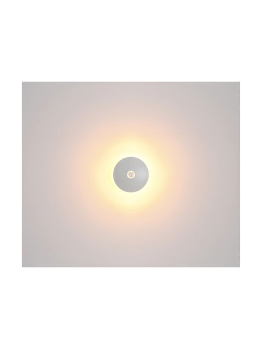 Globo Lighting Πορτατίφ LED με Λευκό Καπέλο και Βάση
