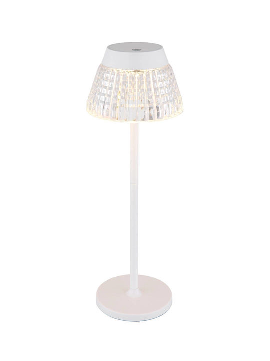 Globo Lighting Πορτατίφ LED με Διάφανο Καπέλο και Βάση