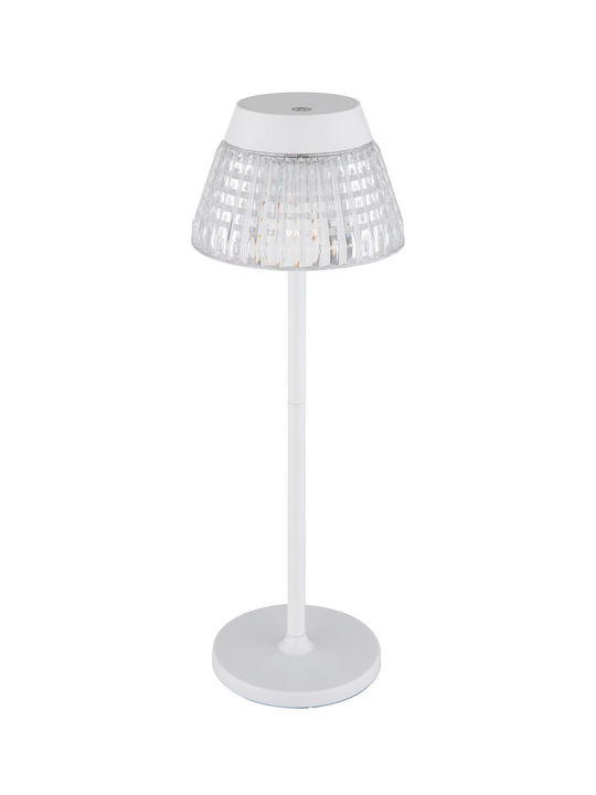 Globo Lighting Πορτατίφ LED με Διάφανο Καπέλο και Βάση