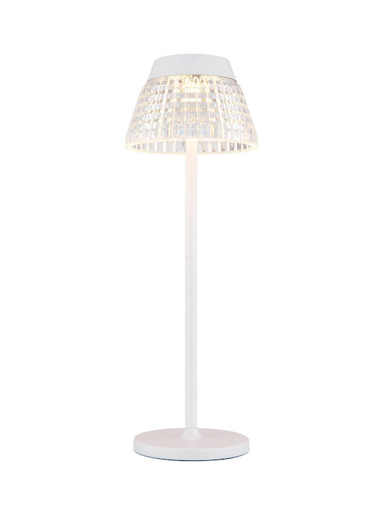 Globo Lighting Πορτατίφ LED με Διάφανο Καπέλο και Βάση