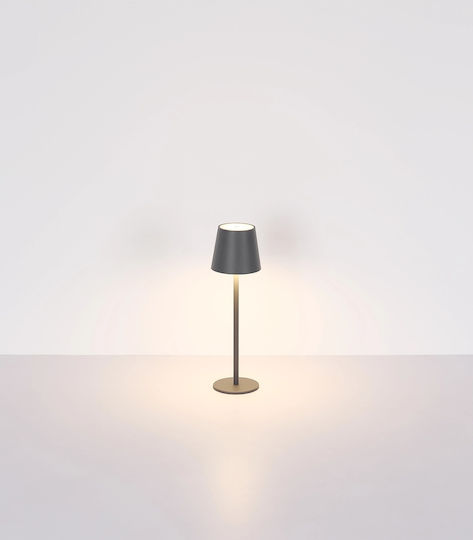 Globo Lighting Πορτατίφ με Γκρι Καπέλο και Βάση