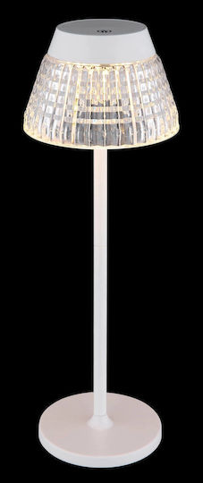 Globo Lighting Metal Table Lamp with Transparent Shade and Base